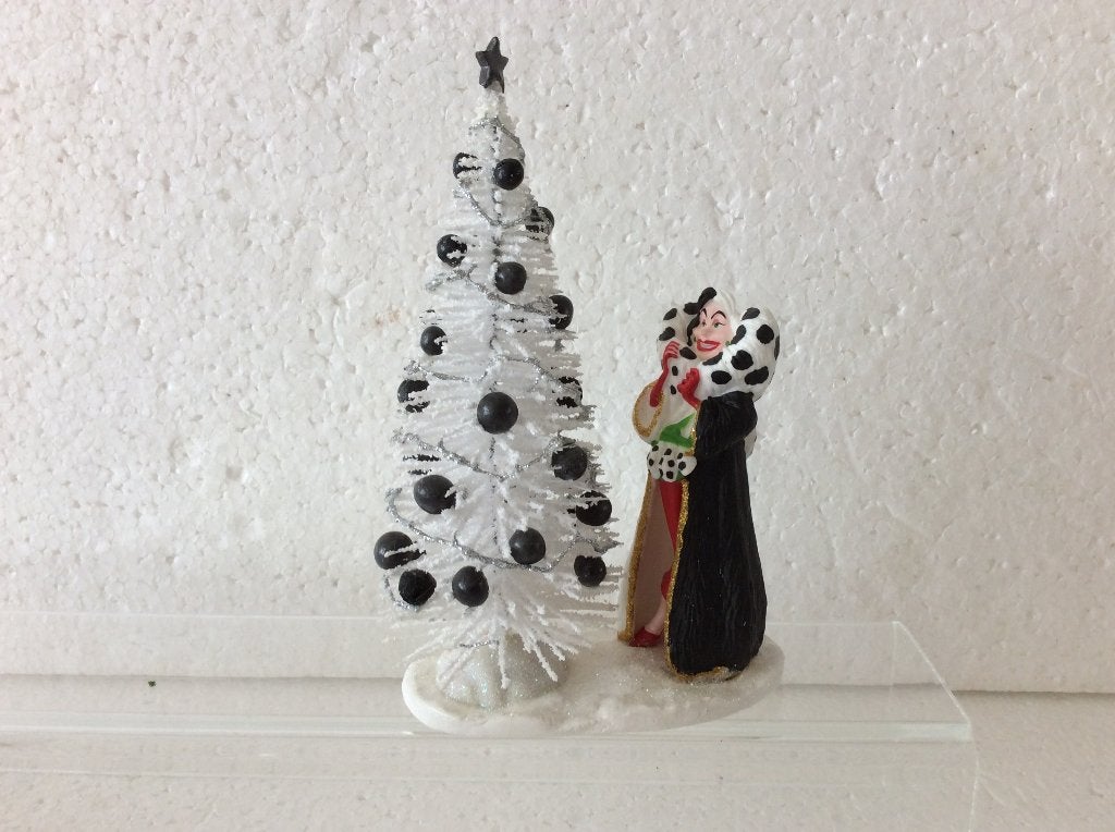 Disney 101 dalmatiërs - beeldje cruella - kerstdorp, Verzamelen, Disney, Ophalen of Verzenden, Overige figuren, Zo goed als nieuw