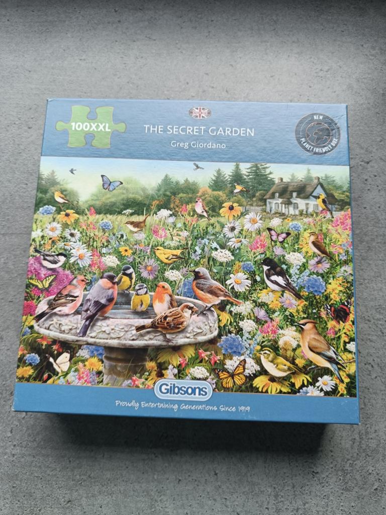 Gibsons Legpuzzel 'The Secret Garden' 100 XXL stukjes, Ophalen of Verzenden, Minder dan 500 stukjes, Zo goed als nieuw, Legpuzzel