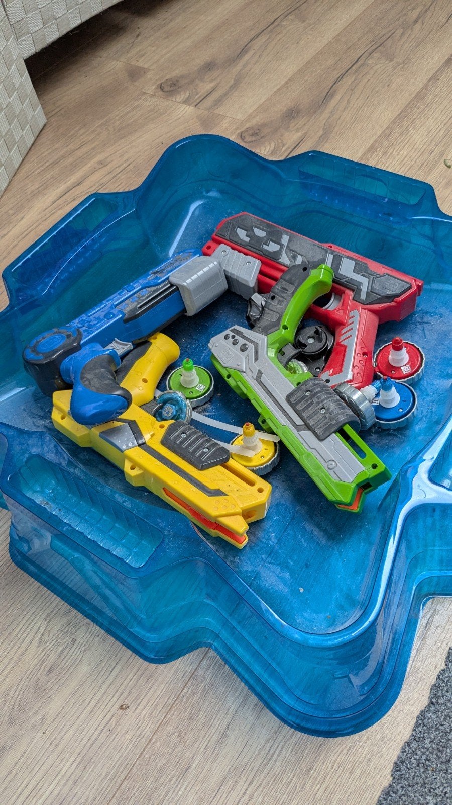 Battle Spinners set met arena en afschietpistolen, Ophalen, Gebruikt, Jongen of Meisje