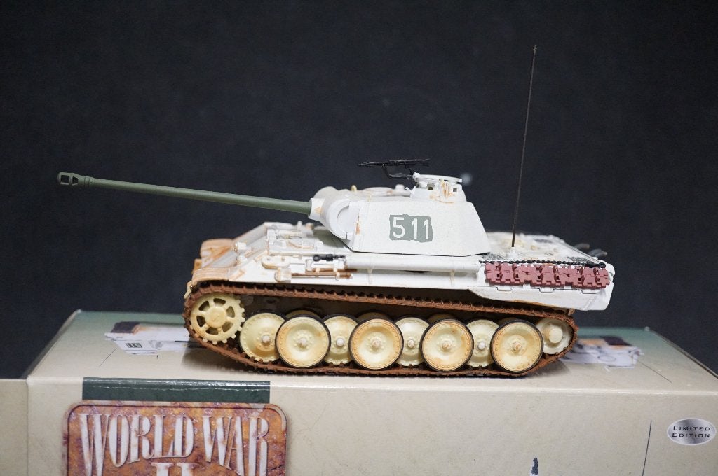Corgi Duitse Panther tank - Barbarossa 1943 - 1/50 - Limited, Ophalen of Verzenden, Zo goed als nieuw, Bus of Vrachtwagen, Corgi