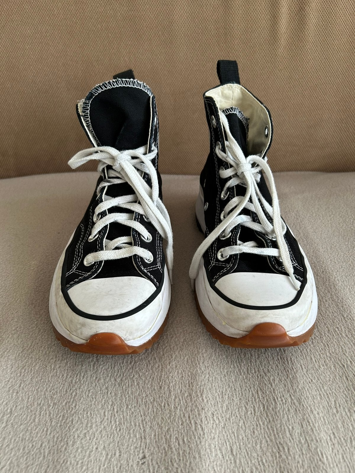 Converse run star hike chuck taylor all star 37,5, Zwart, Ophalen of Verzenden, Sneakers of Gympen, Zo goed als nieuw