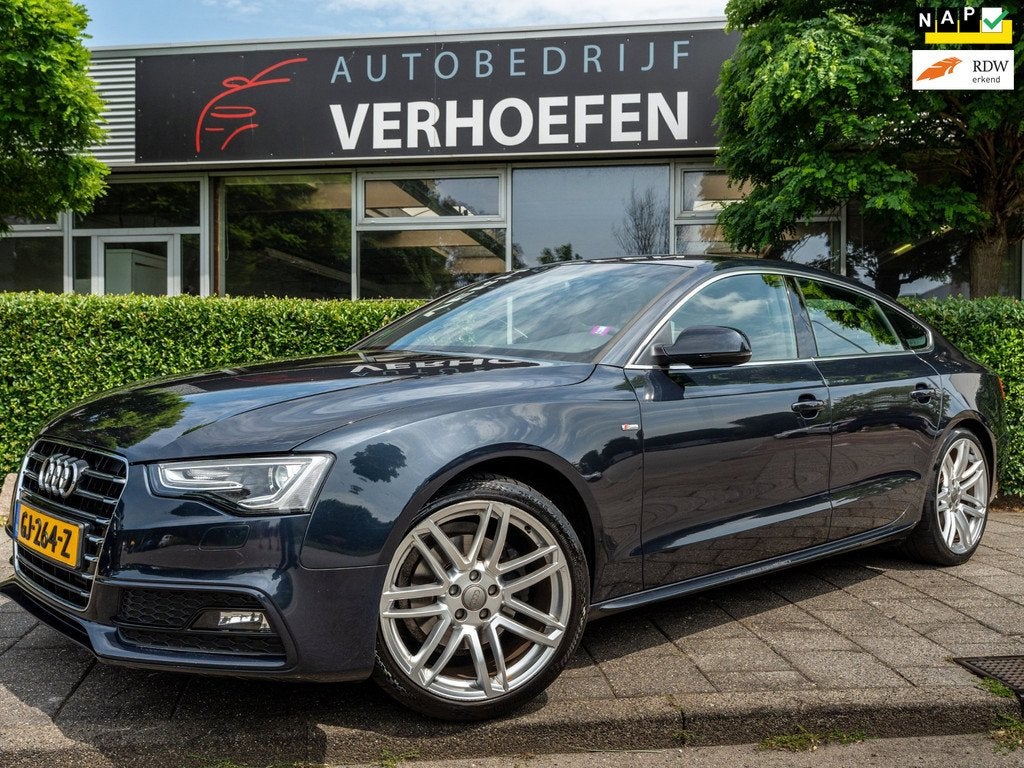 Audi A5 Sportback 1.8 TFSI S Edition | 3 X S-LINE | AUTOMAAT, Auto's, Audi, Gebruikt, 4 cilinders, Traction-control, Leder en Stof