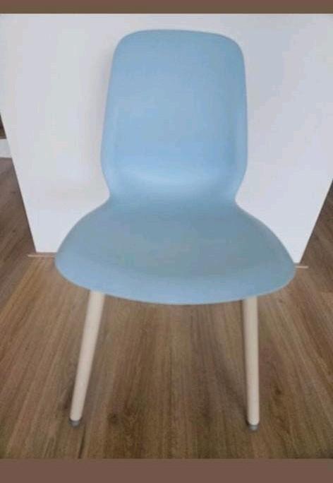 IKEA LEIFARNE Stoel - Lichtblauw, Ophalen, Kunststof, Gebruikt, Blauw
