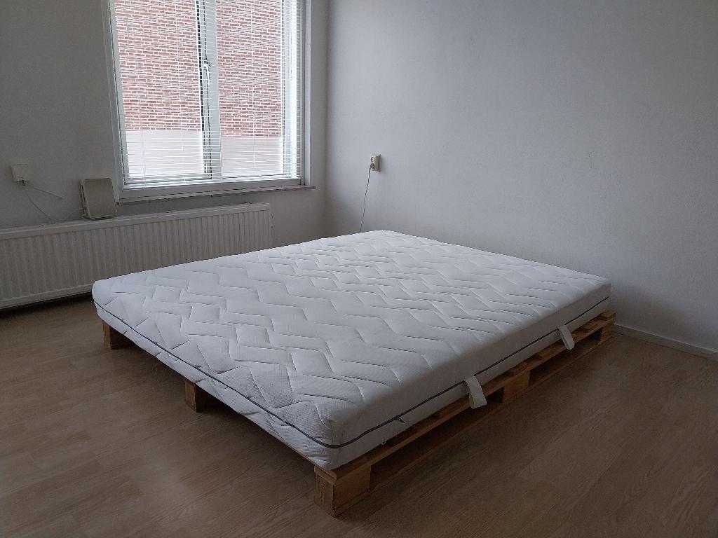 Futonbed 160x200cm, Ophalen, Japandi, Bruin, Tweepersoons