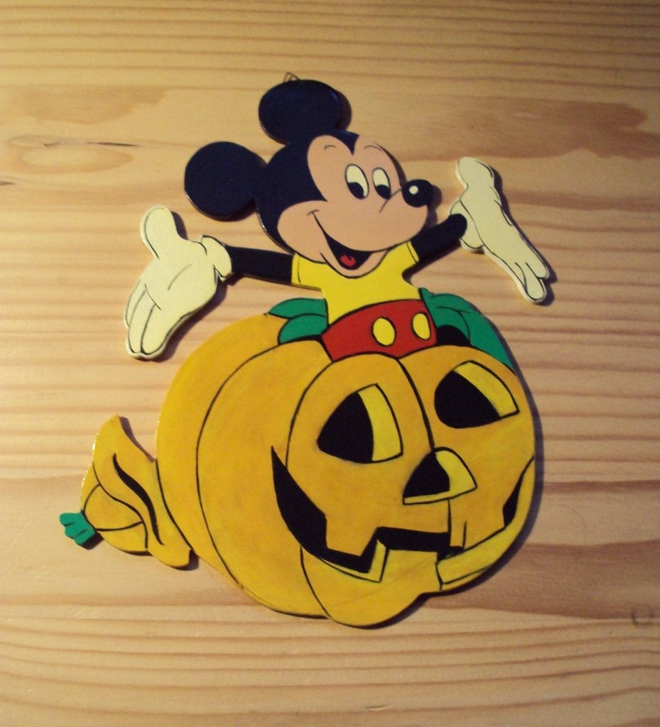 Mickey Mouse Halloween decoratie, Ophalen of Verzenden, Zo goed als nieuw, Wanddecoratie