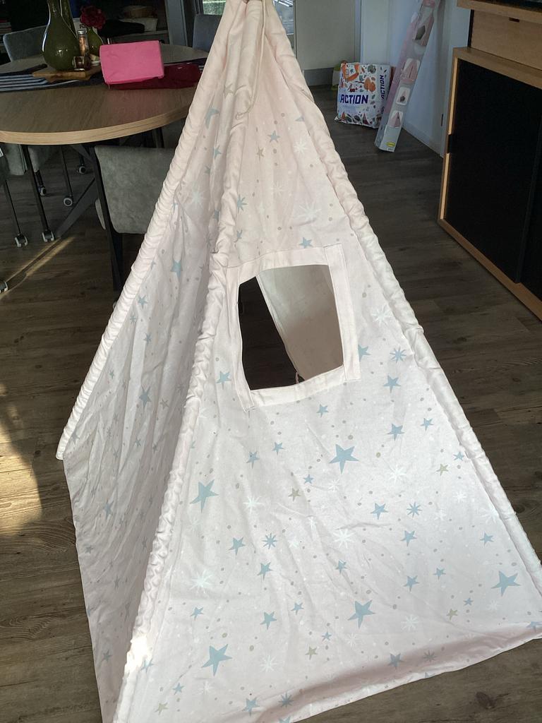 Roze tipi tent met sterren voor kinderen, Ophalen of Verzenden, Zo goed als nieuw