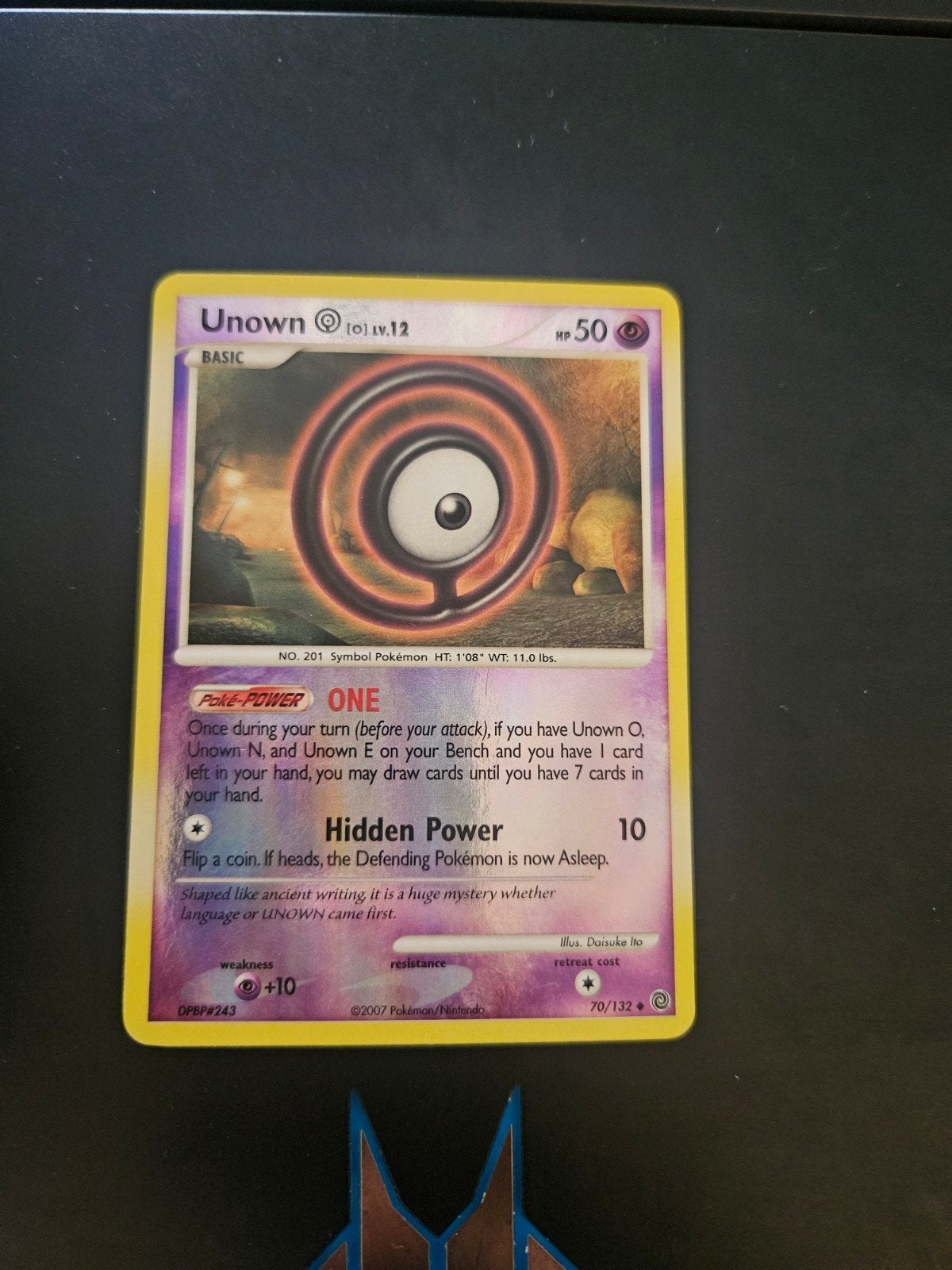 Unown Reverse Holo 70/132 - Pokémon Kaart, Ophalen of Verzenden, Gebruikt, Losse kaart, Foil