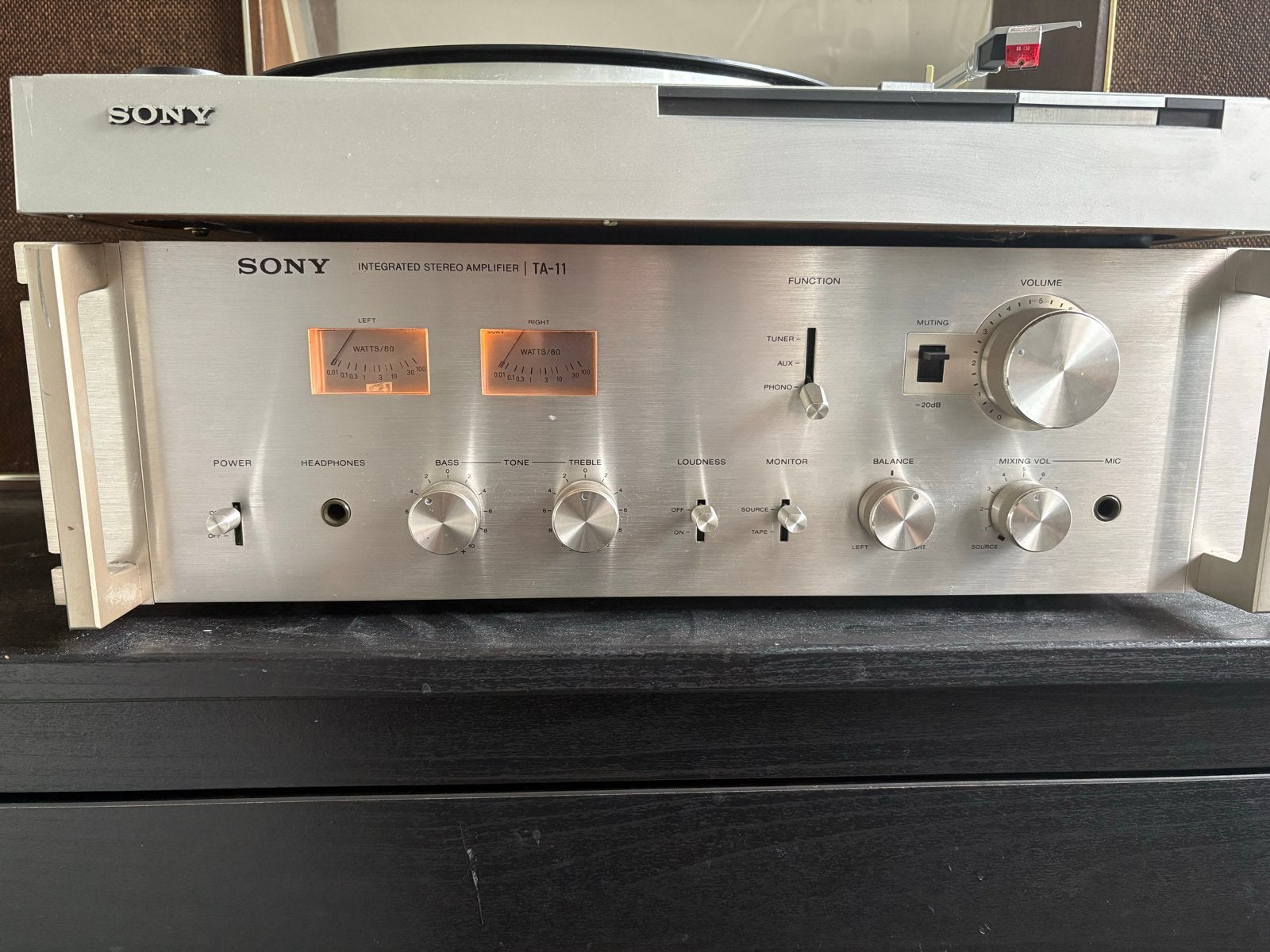 Sony TA-11 Geïntegreerde Stereo Versterker, Ophalen, Gebruikt, Sony, Minder dan 60 watt