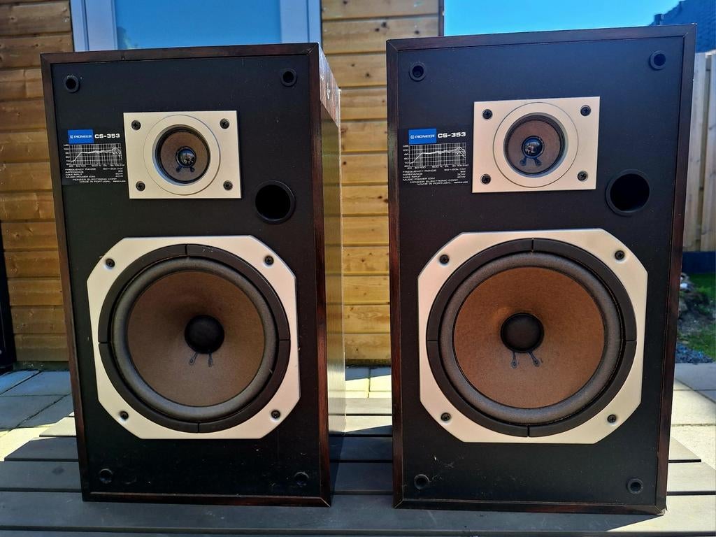 PIONEER  CS-353 SPEAKERS., Audio, Tv en Foto, Luidsprekers, Ophalen of Verzenden, Minder dan 60 watt, Front, Rear of Stereo speakers
