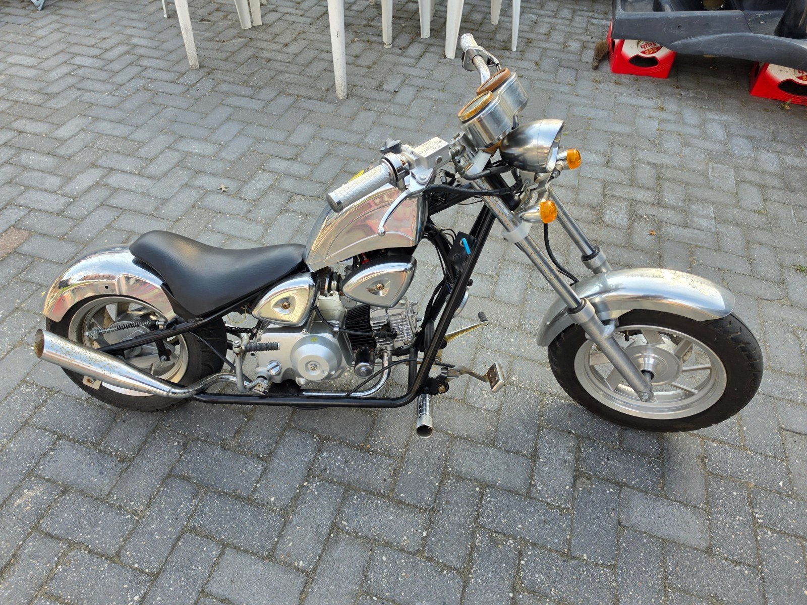 Kinderen Midibike Chopper Motor 4 Takt 49cc  € 500, Fietsen en Brommers, Ophalen, Gebruikt, Overige typen