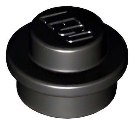 100x LEGO 614126 - 4073 - Black Plate, Round 1 x 1, Kinderen en Baby's, Overige thema's, Lego, Nieuw, Ophalen of Verzenden