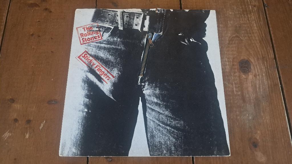 lp album The Rolling Stones - Sticky Fingers, Cd's en Dvd's, Vinyl | Rock, Gebruikt, Inclusief poster, Overige genres, Ophalen of Verzenden