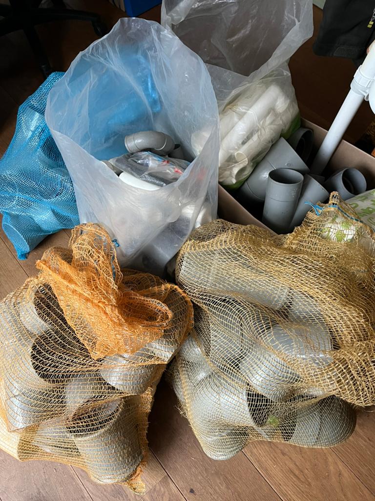 Diverse plastic bochten/mof etc, Ophalen, Nieuw