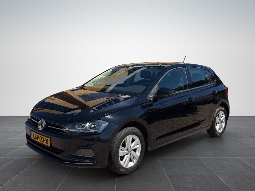 Volkswagen polo 1.0 TSI 95PK 5D 2018 Zwart Beats-pakket, Auto's, Volkswagen, Voorwielaandrijving, Stof, Zwart, Bedrijf