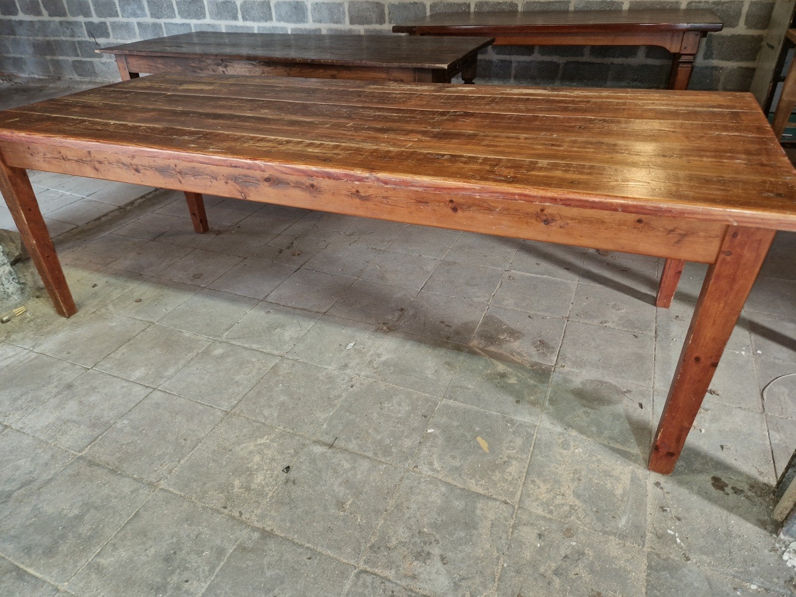 Grote boerentafel, Huis en Inrichting, Ophalen, Rechthoekig, 200 cm of meer
