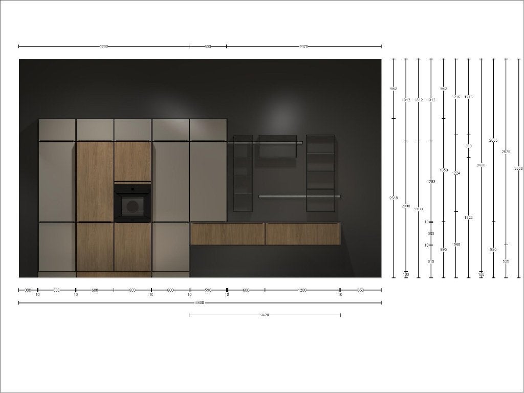 MEGA keuken Japandi stijl stenen blad kookeiland buitenkans!, Huis en Inrichting, Ophalen, Overige kleuren, Overige typen, Zo goed als nieuw