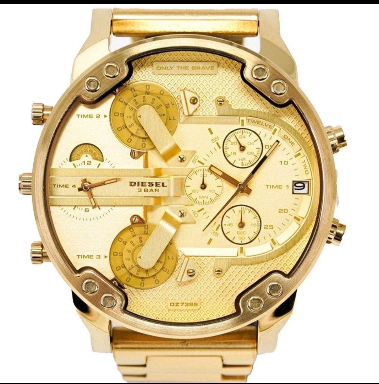Nieuw Diesel Horloge DZ7399 - Gouden Herenhorloge, Sieraden, Tassen en Uiterlijk, Horloges | Heren, Overige merken, Staal, Polshorloge