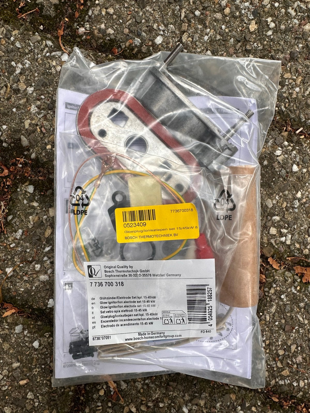 Intergas, Remeha, Bosch/Nefit onderhoudskit/service set, Minder dan 30 cm, Verzenden, Cv-ketel of Combi-ketel, Nieuw