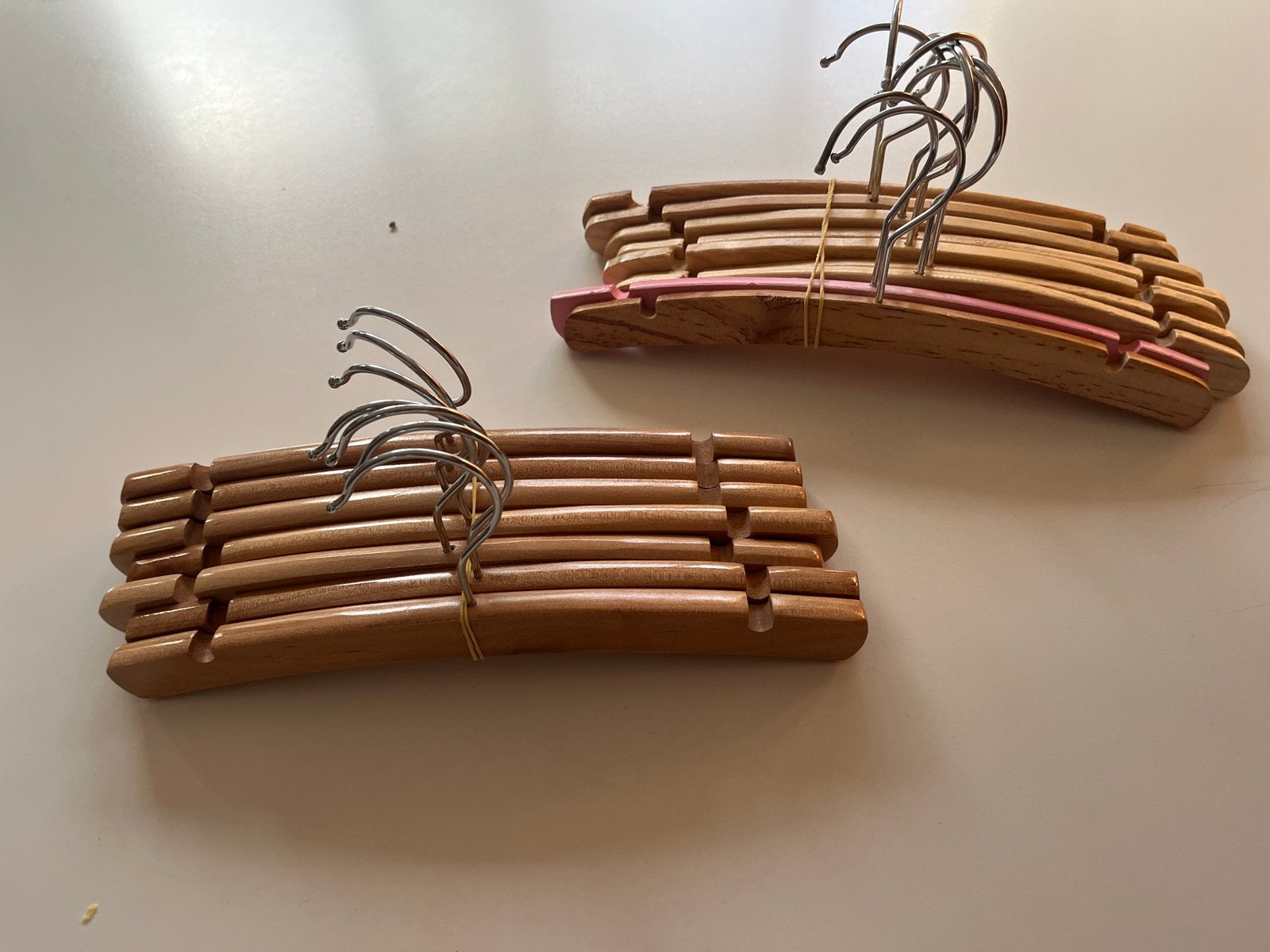 Houten kledinghangers voor babykleding - Set van 10, Ophalen, Gebruikt, Hout, Kinderen