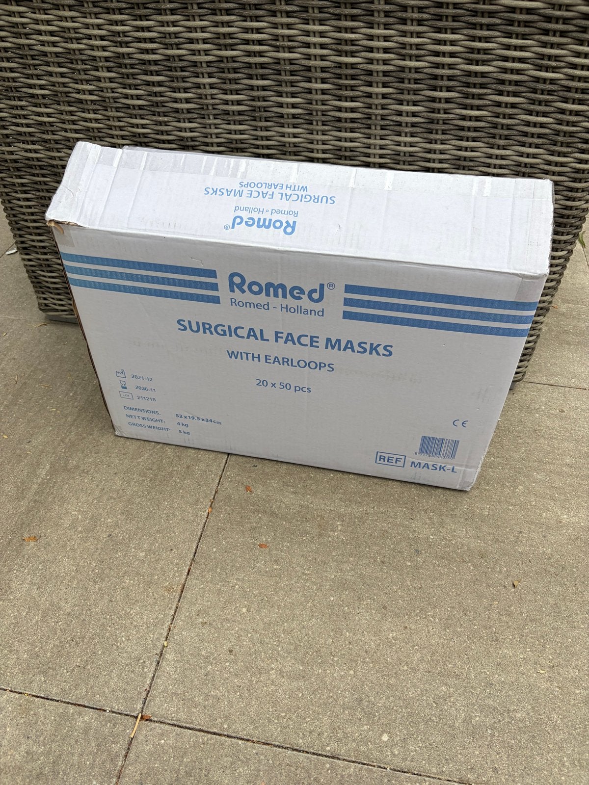 Romed Chirurgische mondmaskers 1000 stuks!, Ophalen of Verzenden, Nieuw