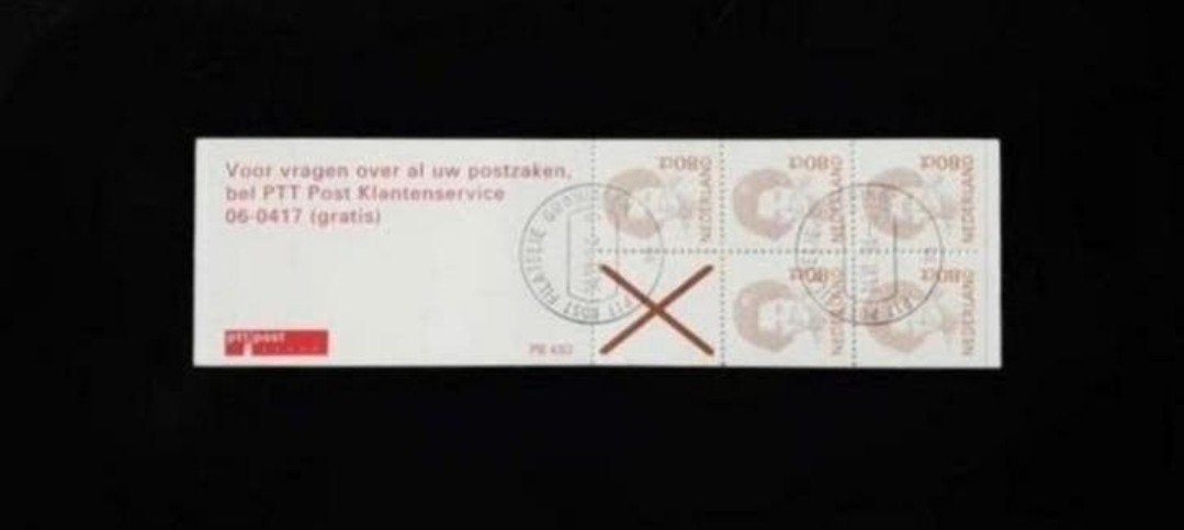 Postzegelboekje PB 43d gestempeld, Postzegels en Munten, Postzegels | Nederland, Ophalen of Verzenden