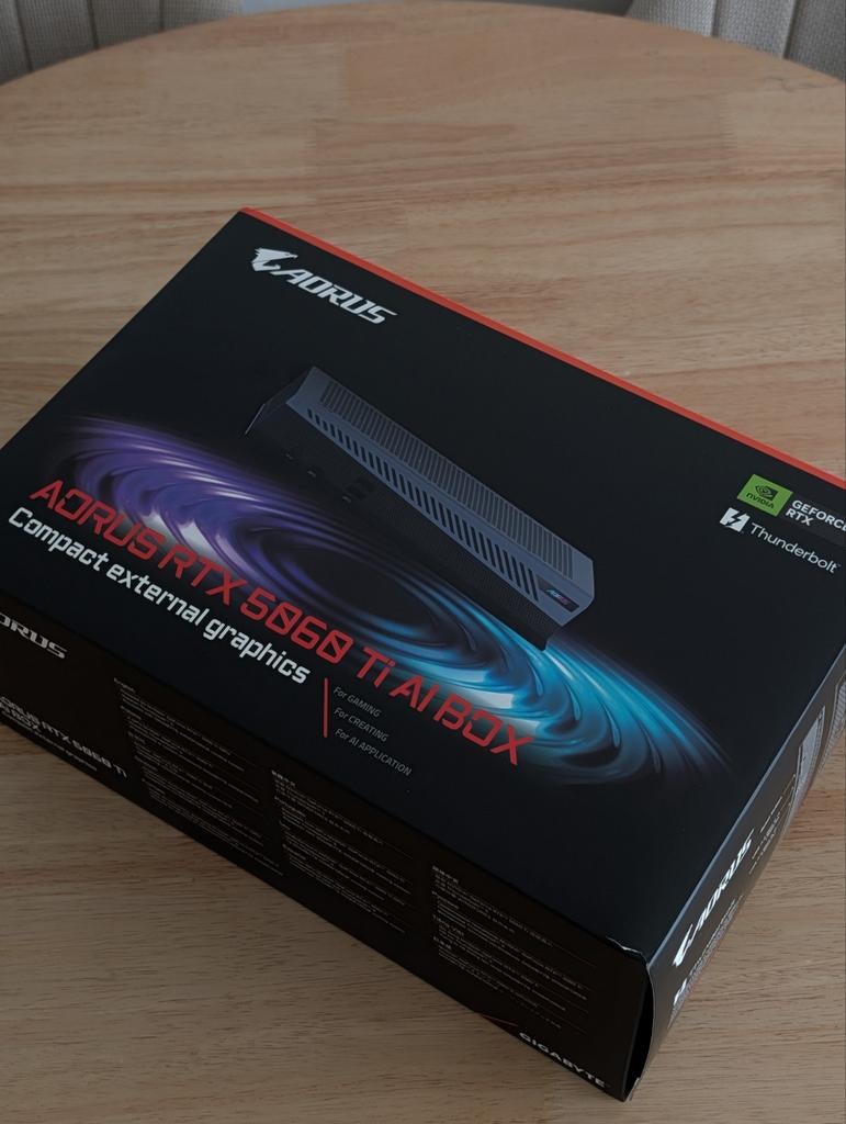 NIEUW Gigabyte 5060Ti 16GB eGPU - Garantie - Nieuwprijs €810, Computers en Software, Videokaarten, Overige soorten, Nieuw, Ophalen of Verzenden