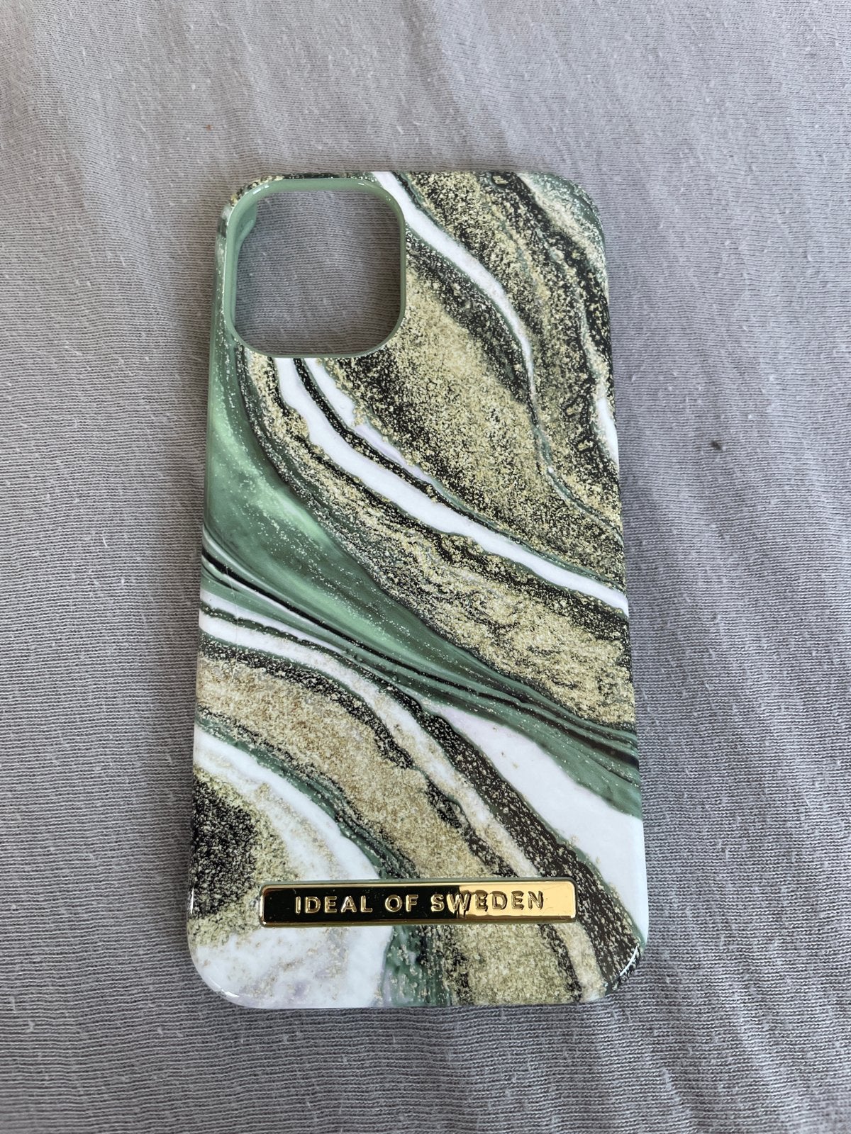 Ideal of Sweden hoesje voor iPhone 12 Mini - Groen marmer, Kunststof, Ophalen of Verzenden, Zo goed als nieuw, IPhone 12 Mini