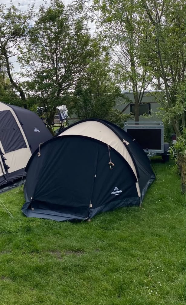 Obelink River 3 persoonstent - polykatoen, Caravans en Kamperen, Tenten, Ophalen, Zo goed als nieuw, Tot en met 3