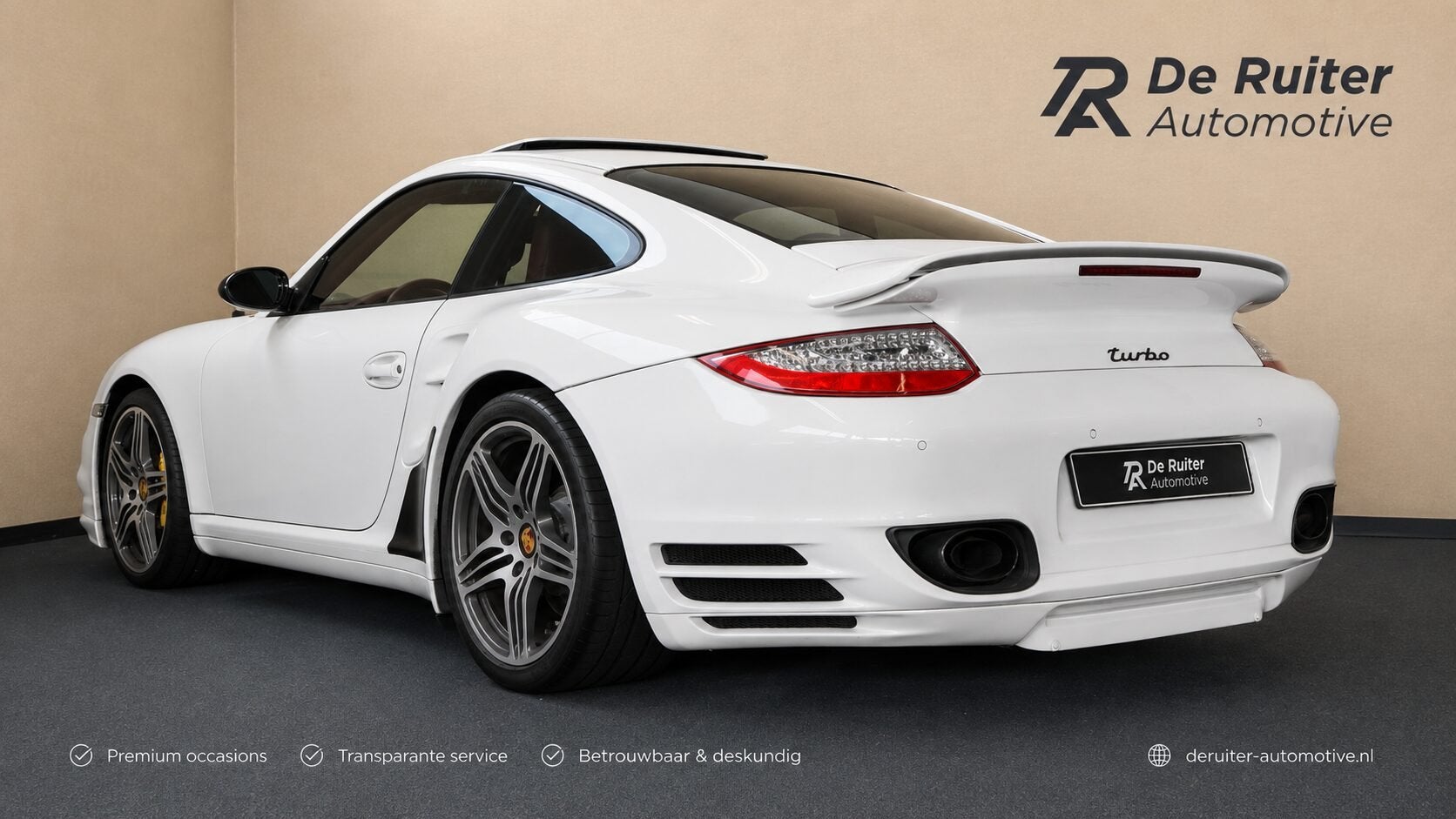 Porsche 911 3.6 Turbo, Automatische klimaatregeling, Gebruikt, 4 stoelen, Wit