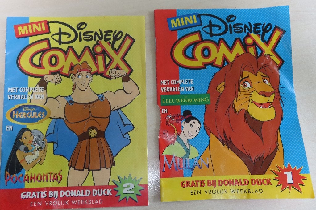 2 disney strips Mini Disney Comix nr 1 en 2 1999 en, Verzamelen, Verzenden, Overige figuren, Overige typen