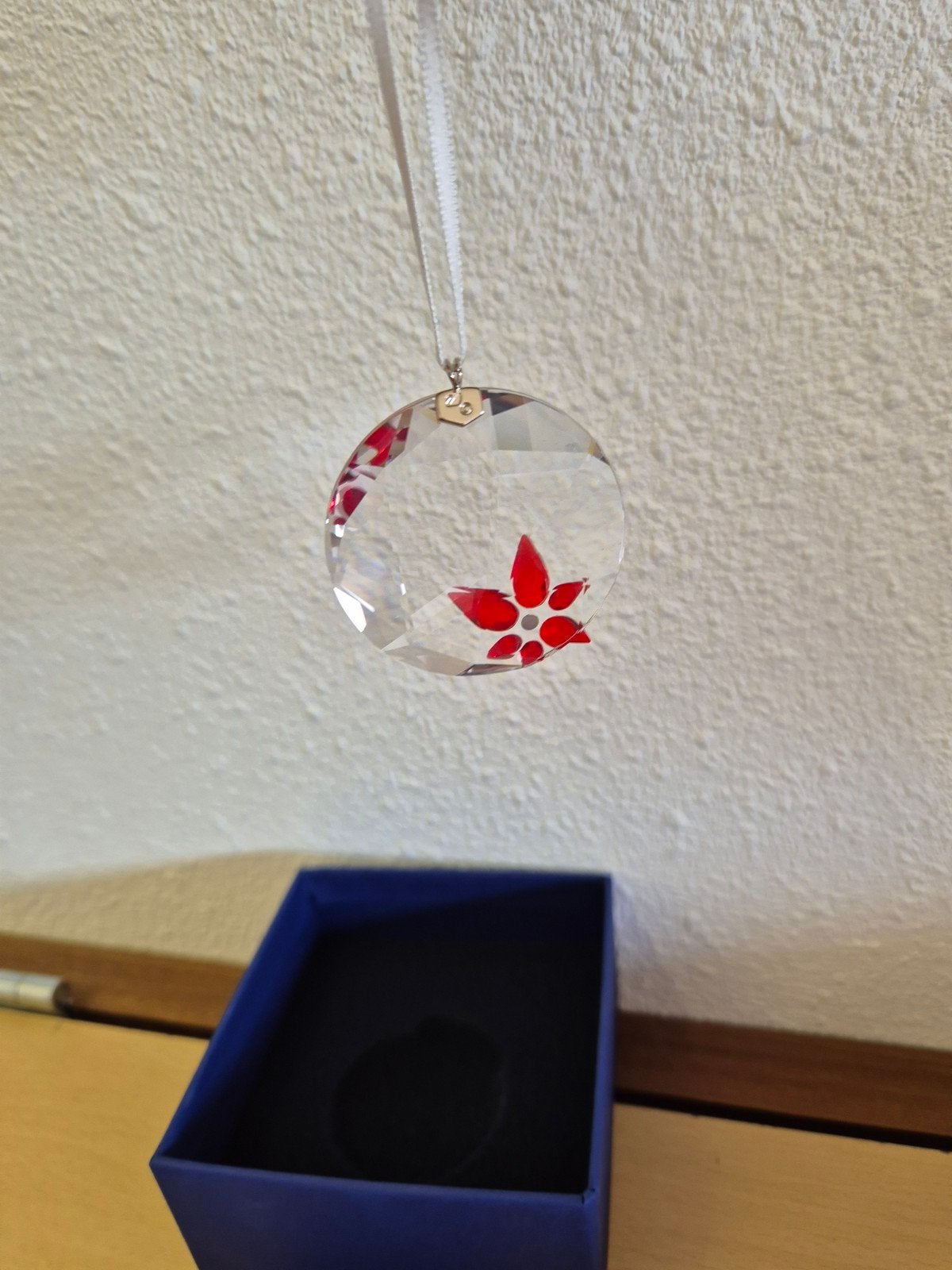 Swarovski kerstster hanger, Ophalen of Verzenden, Zo goed als nieuw, Sieraad of Horloge