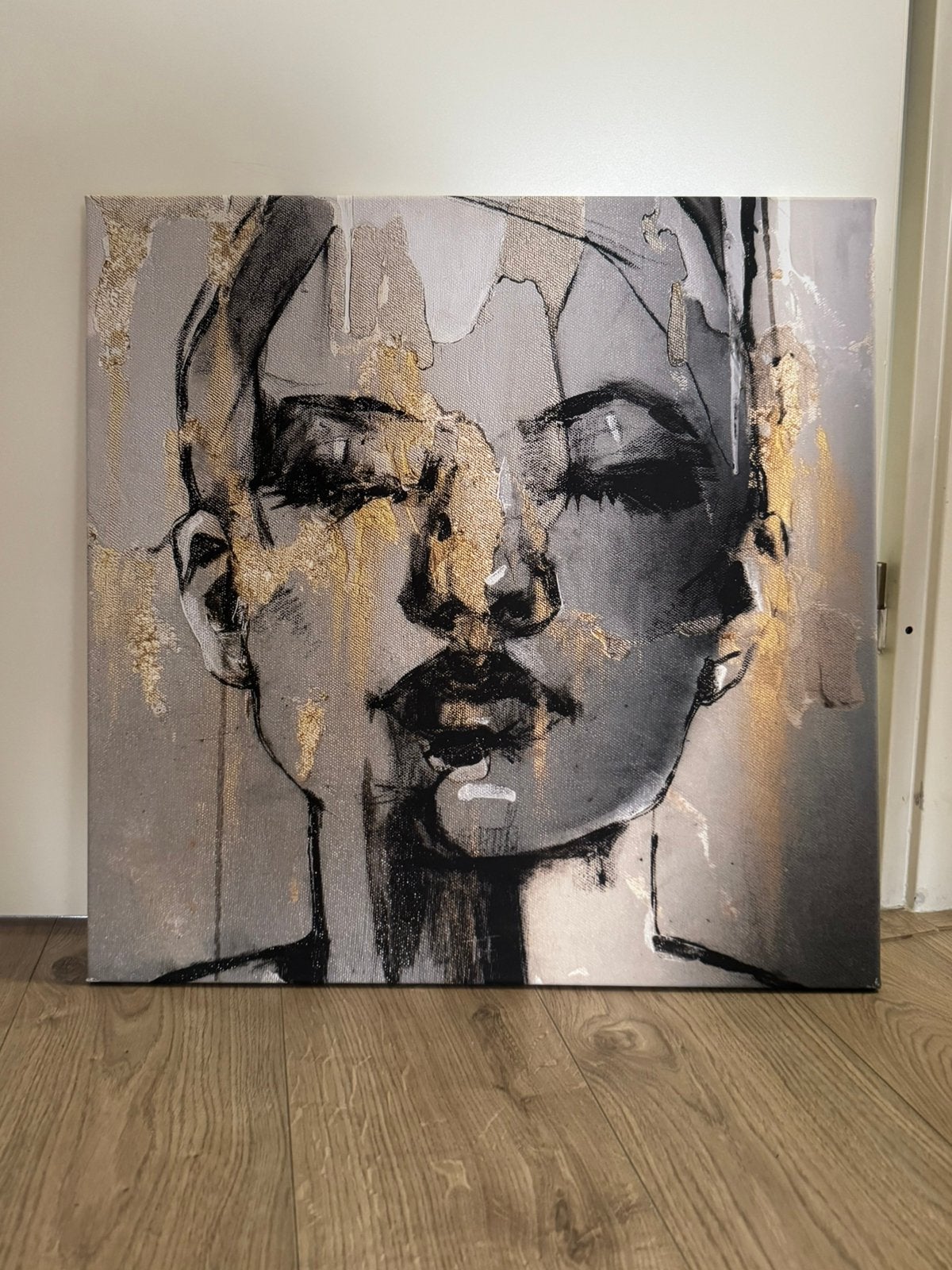 Vrouw schilderij 60 x 60, Ophalen of Verzenden