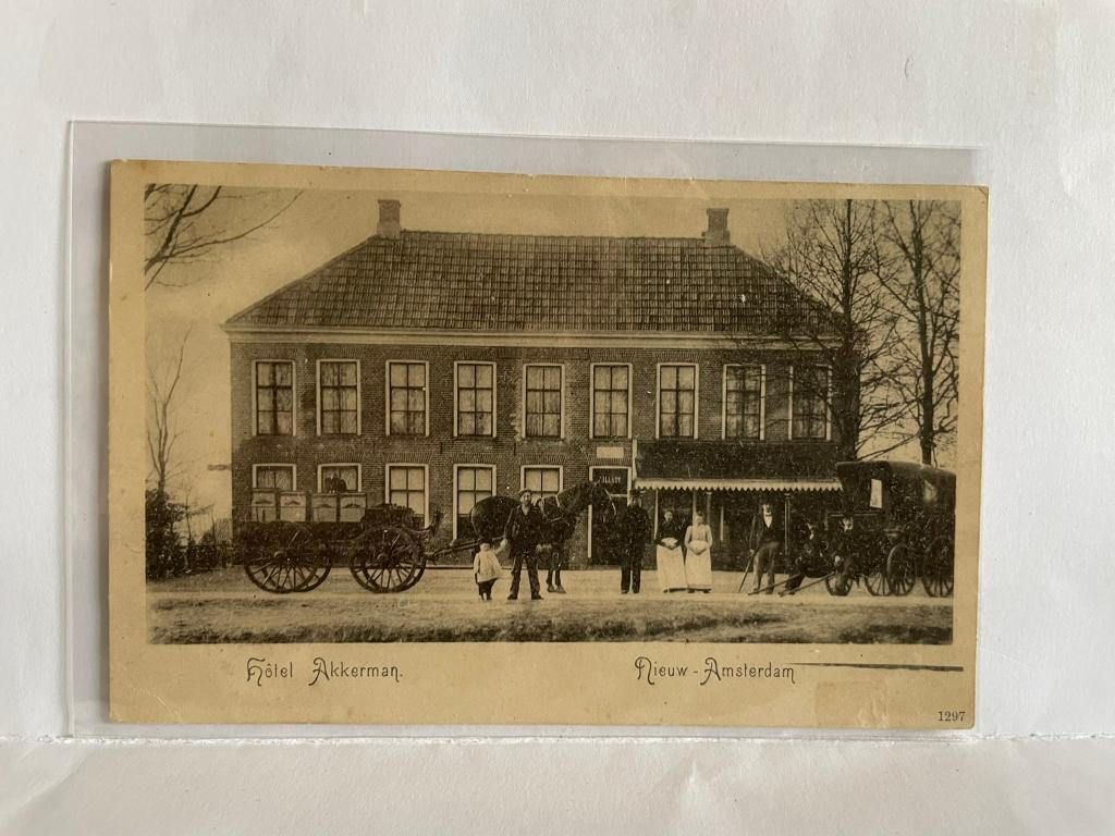 Nieuw-Amsterdam - Hotel Akkerman, Verzenden, Voor 1920, Ongelopen, Drenthe