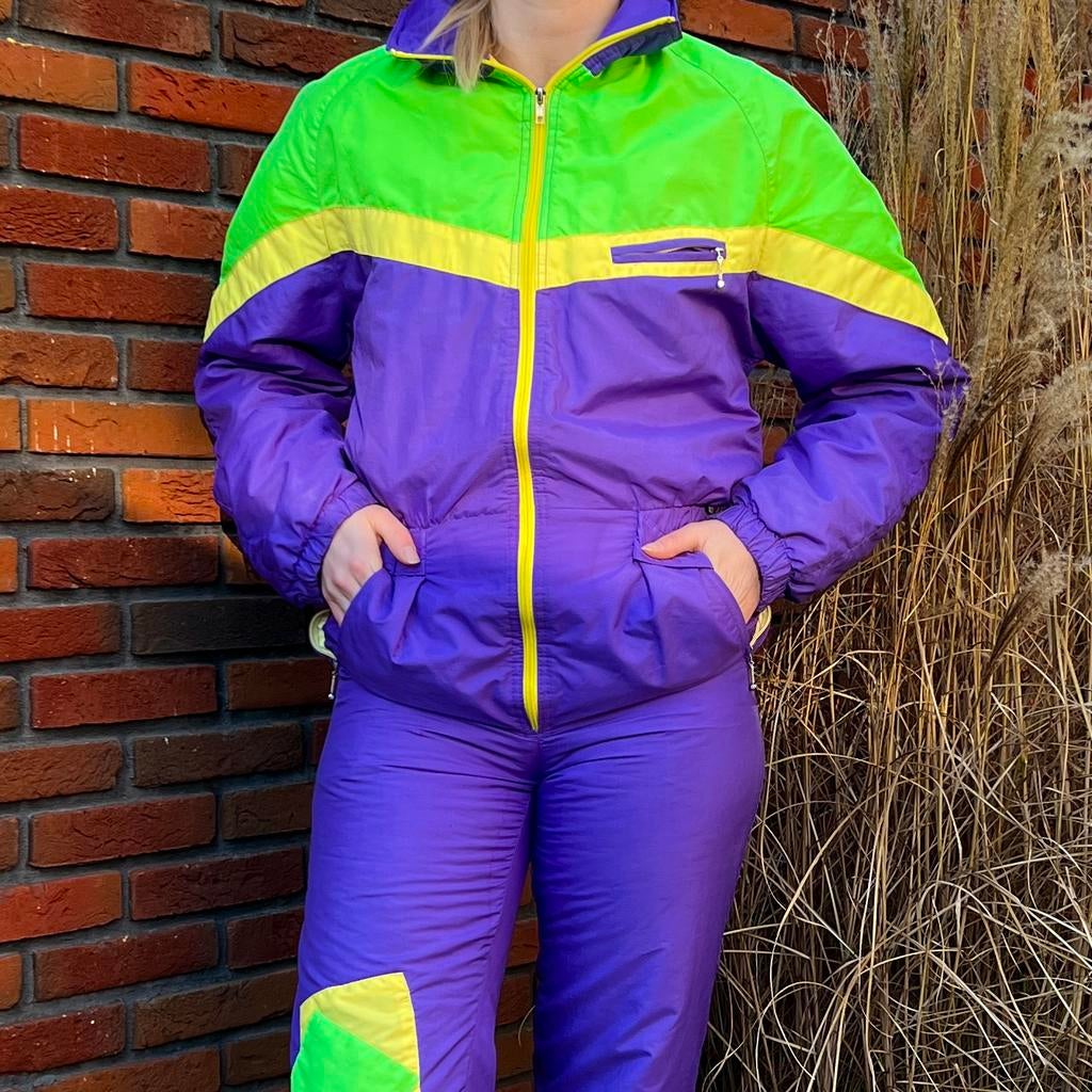 Vintage Retro Skipak (XS/S), Kleding | Dames, Wintersportkleding, Ophalen of Verzenden, Gedragen, Maat 34 (XS) of kleiner, Pak