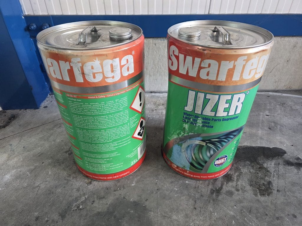 Swarfega Jizer professionele koudontvetter, Ophalen
