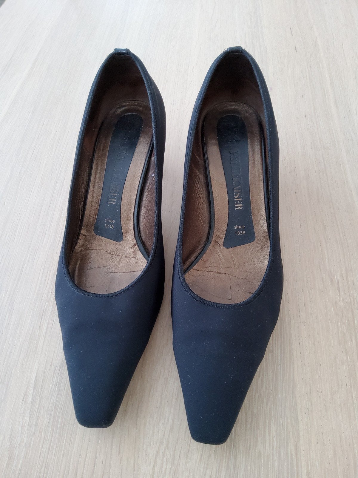 Peter Kaiser Zwarte Pumps - Maat 39, Ophalen of Verzenden, Gedragen, Zwart