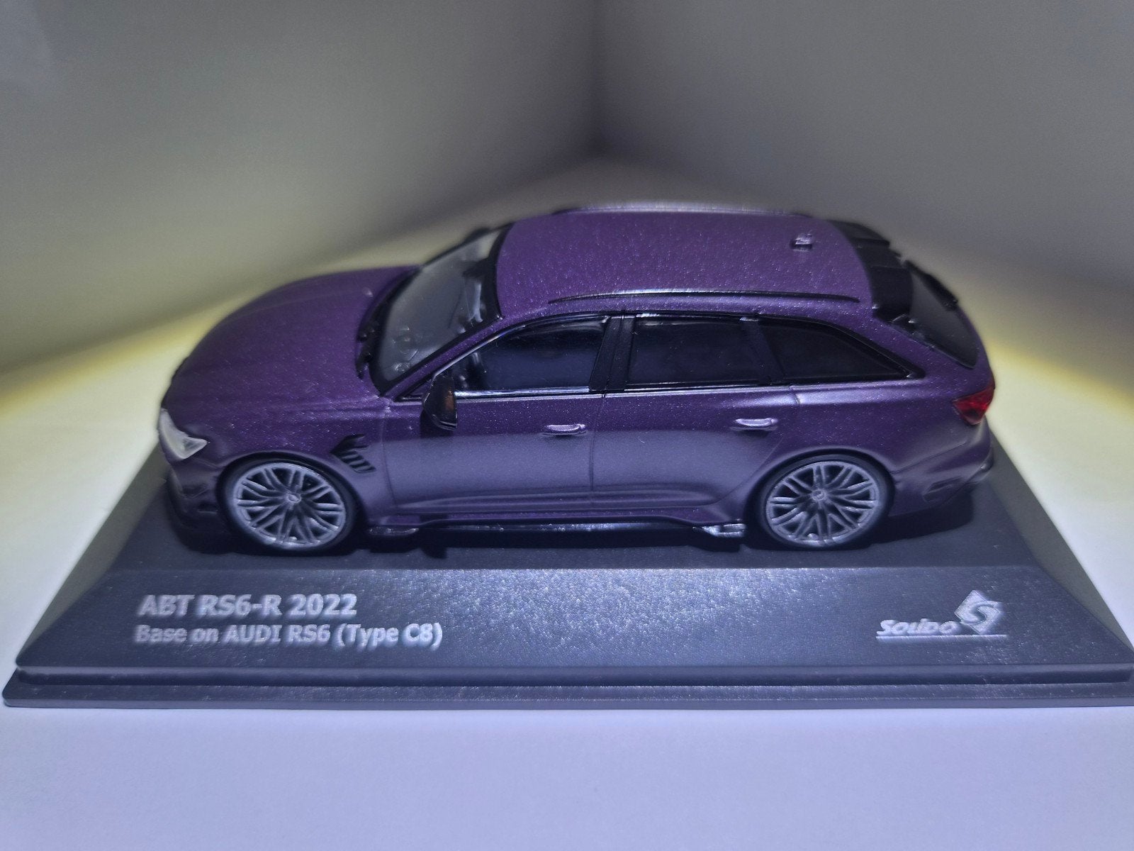 ABT Audi RS6-R 2022 Merlin Purple Matt 1:43 Solido, Ophalen of Verzenden, Nieuw, Auto, Solido