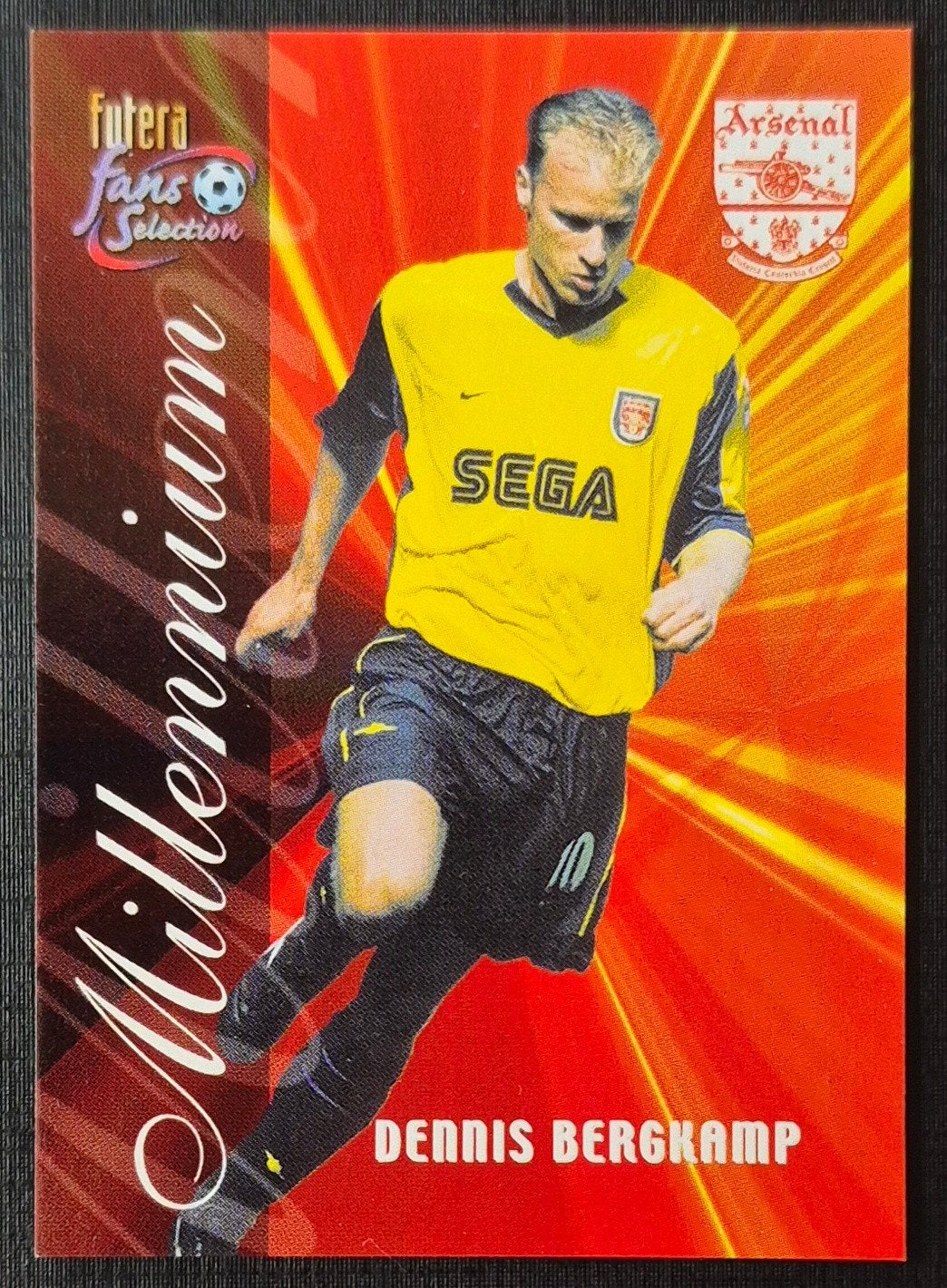 Futera Dennis Bergkamp - Arsenal FC, 1998/1999, Ophalen of Verzenden, Zo goed als nieuw, Plaatje