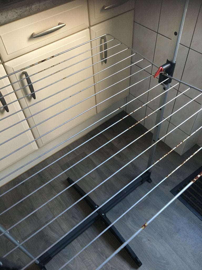 Groot droogrek gratis af te halen wasrek / droogmolen, Ophalen, Gebruikt, Wasrek