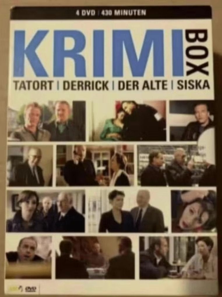 4-DVD Krimi Box; Tatort, Derrick, Der Alte, Siska; detective, Vanaf 16 jaar, Ophalen of Verzenden, Zo goed als nieuw, Boxset