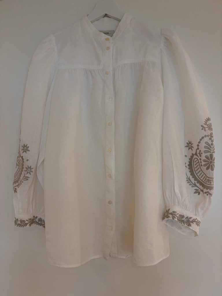 Max Mara Weekend blouse, Maat 38/40 (M), Max Mara Weekend, Beige, Ophalen of Verzenden