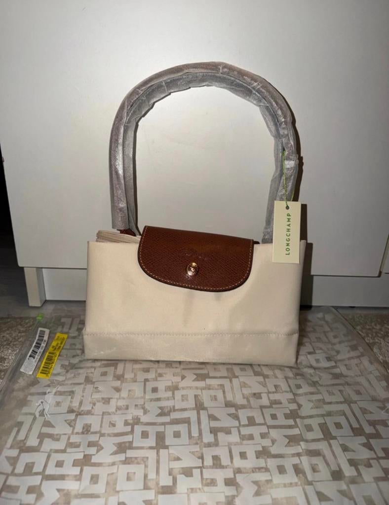 Longchamp tas L, Verzenden, Nieuw, Wit, Handtas