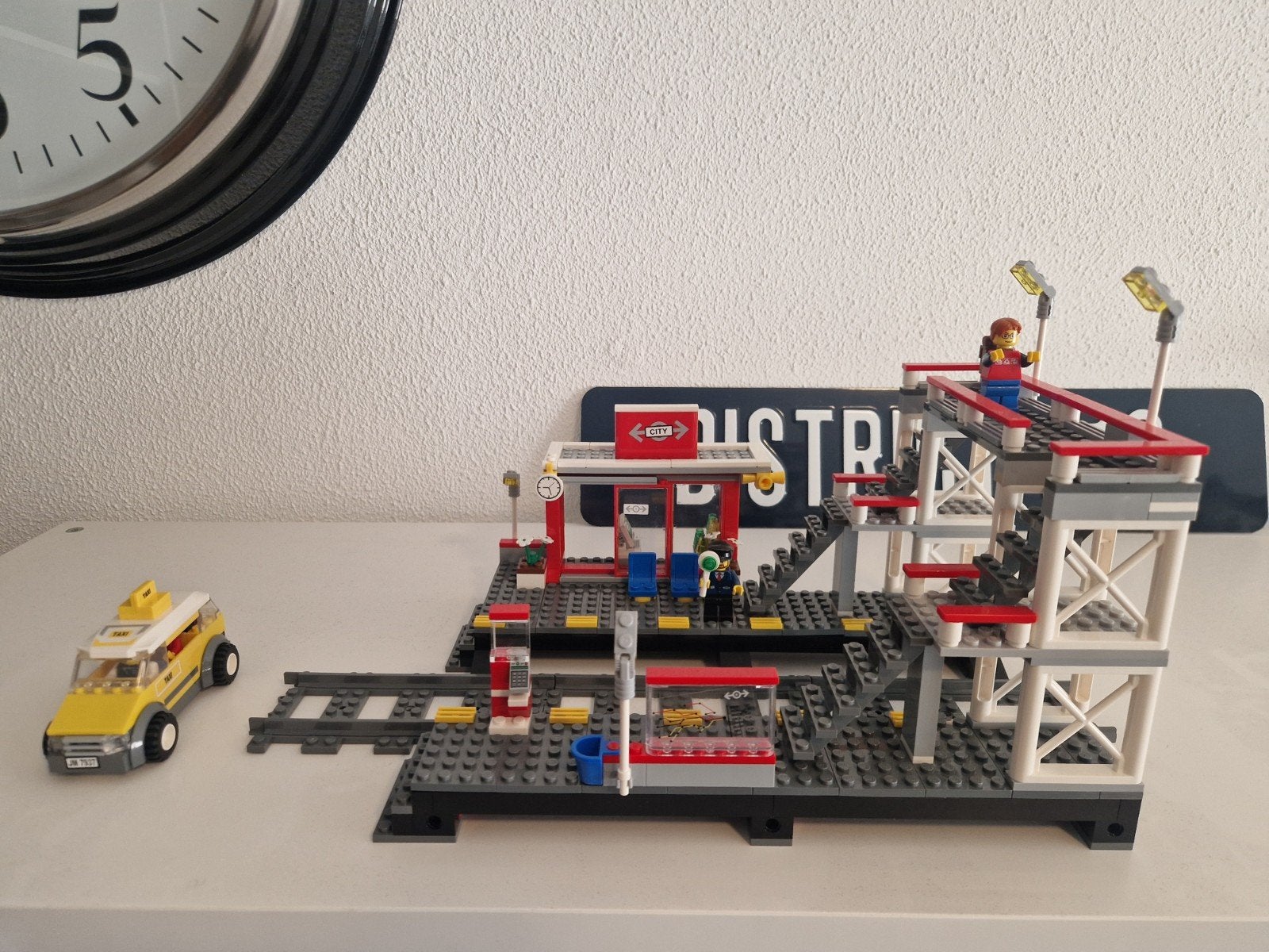 Lego City 7937 Treinstation met Taxi en instructieboekjes, Ophalen, Lego, Inclusief instructies, Complete set