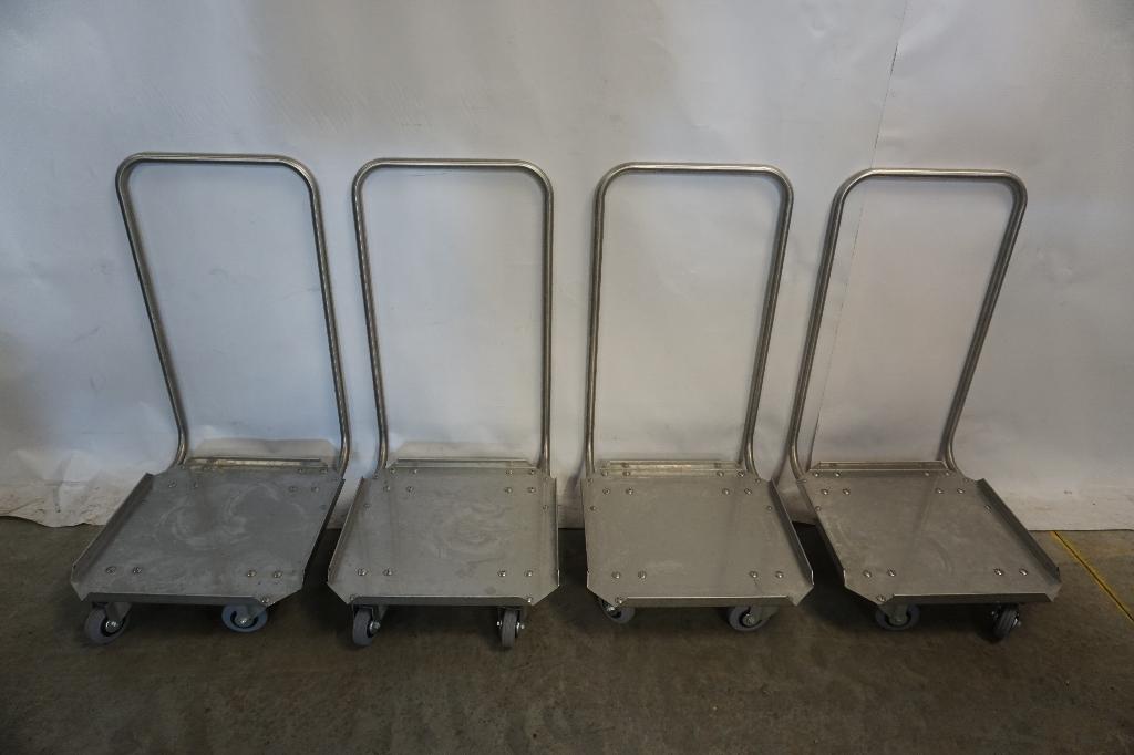 RVS korvenwagen transportwagen trolley voor vaatwaskorven