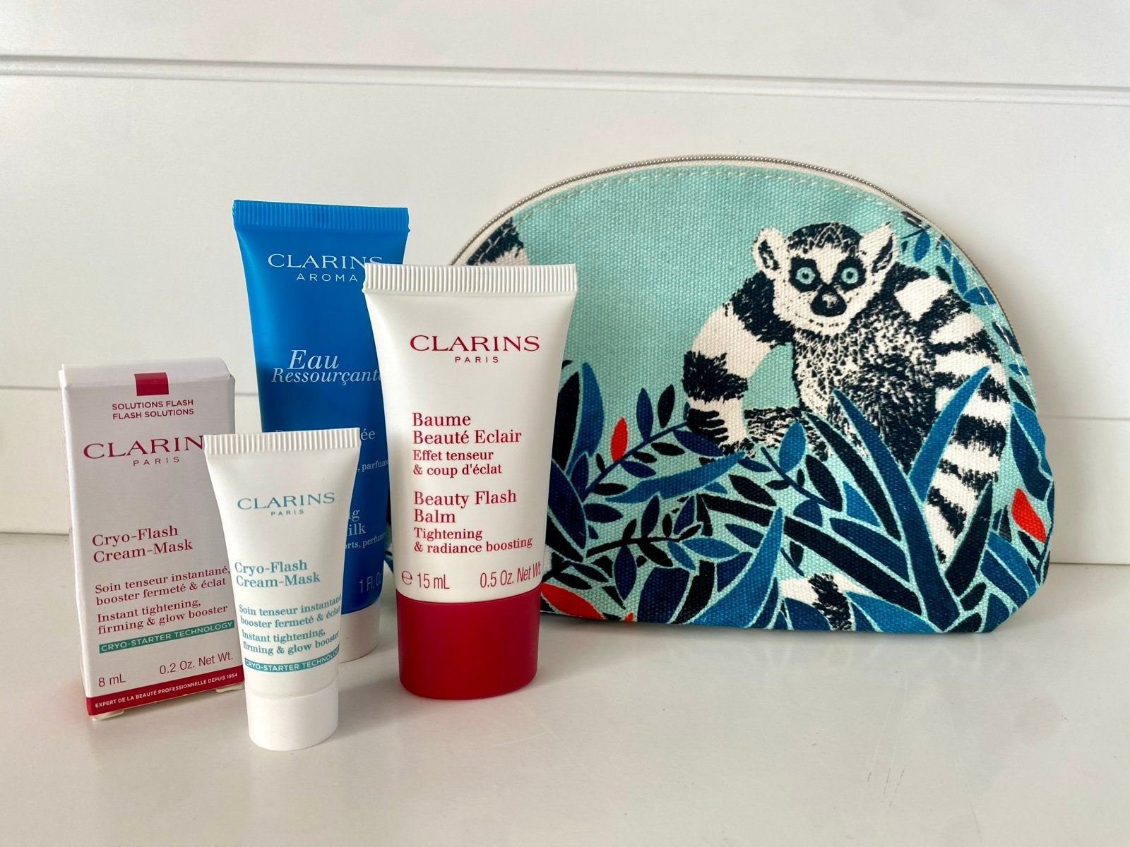 Clarins Beauty Flash Balm & Cryo-Flash Cream-Mask Set, Ophalen of Verzenden, Nieuw, Meerkleurig, Dame