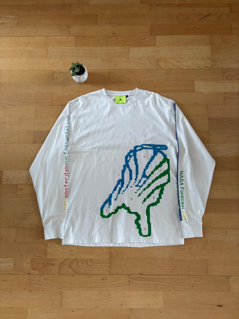 New Amsterdam Surf Association Longsleeve Wit L, Ophalen of Verzenden, Zo goed als nieuw, Wit