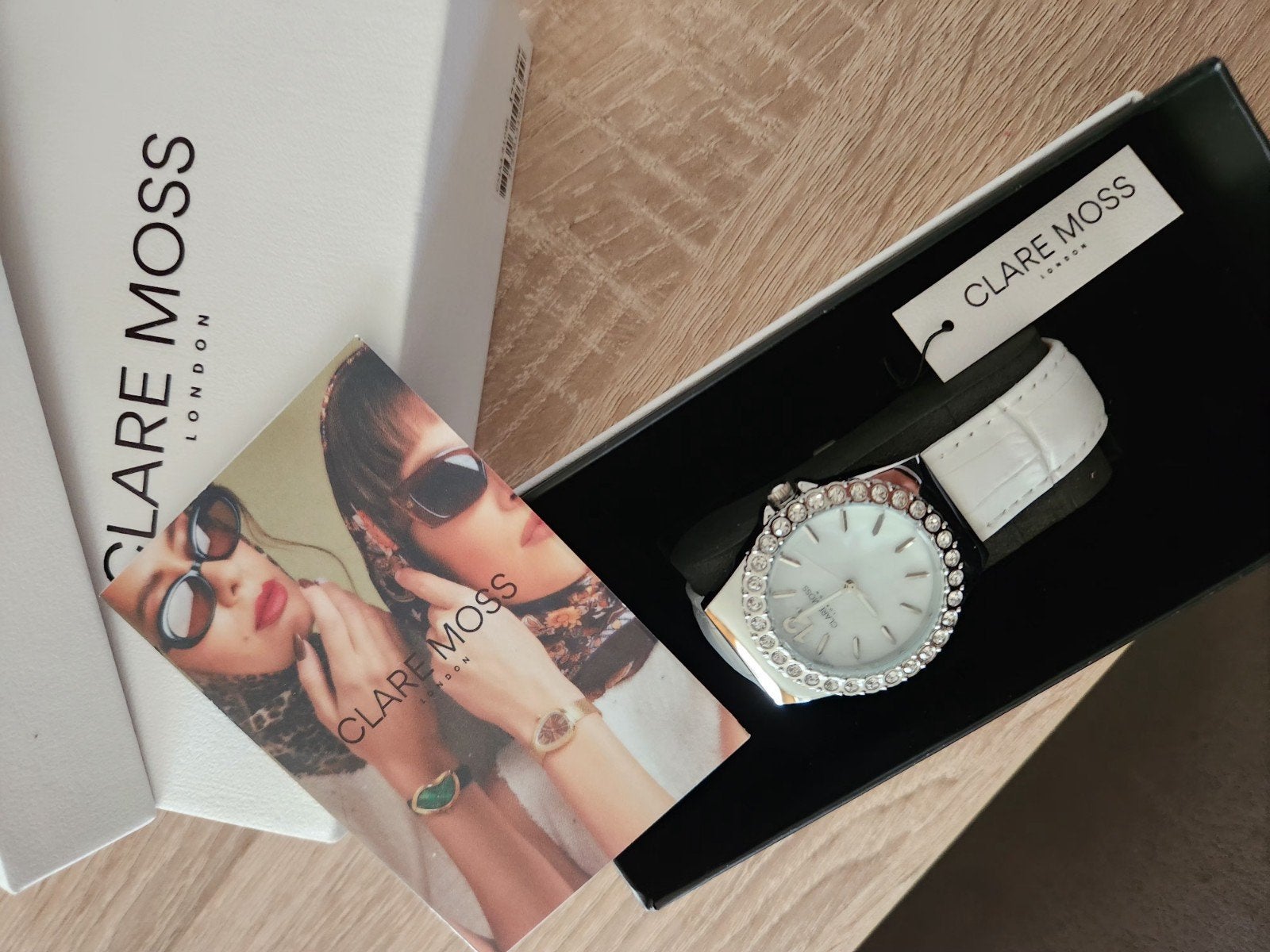 Clare Moss Mayfair Polshorloge met Strass - Nieuw, Ophalen of Verzenden