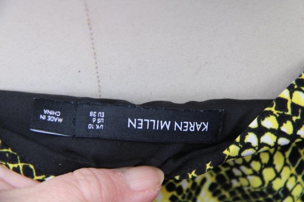 Rok zwart/ geel Karen Millen mt 38 Vaste prijs, Maat 38/40 (M), Karen Millen, Zwart, Ophalen of Verzenden