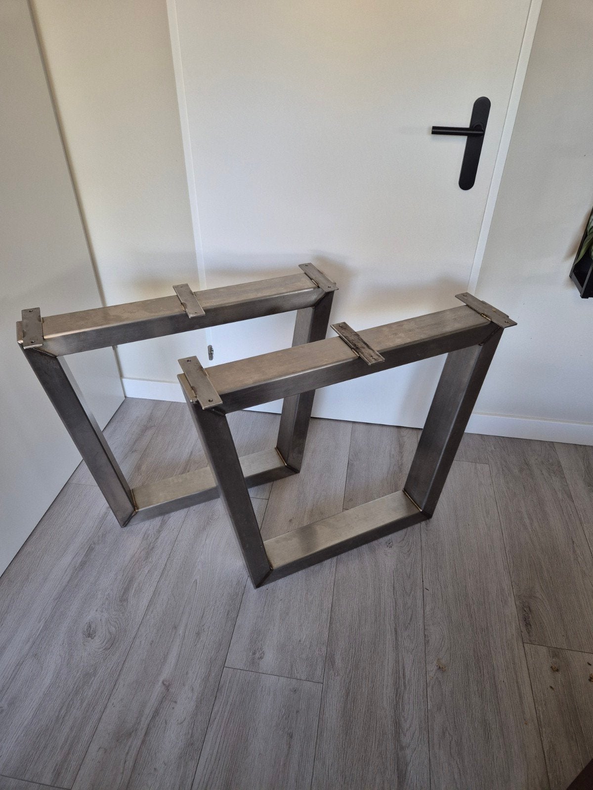 RVS tafelpoten, Ophalen, Rechthoekig, 50 tot 100 cm