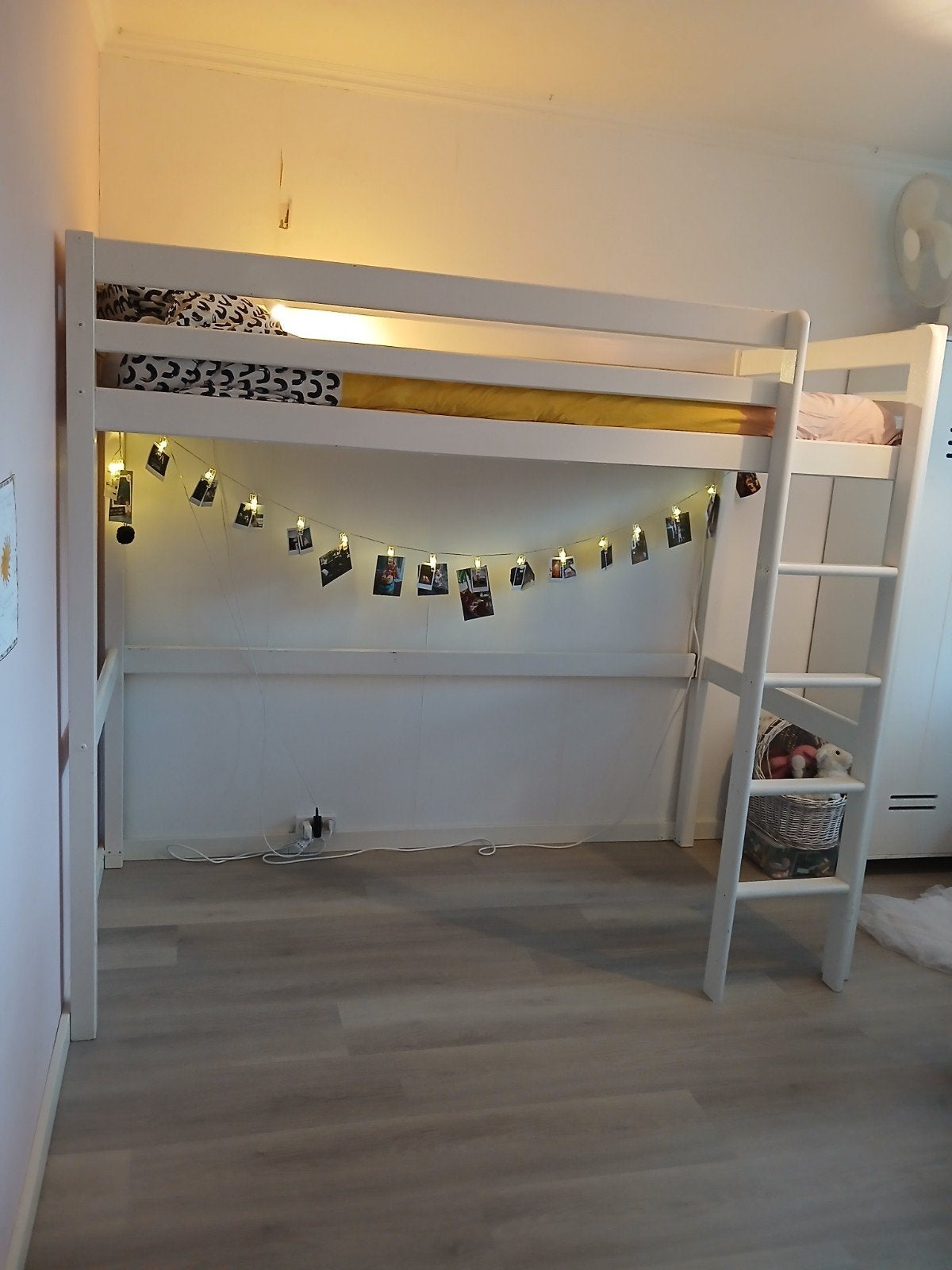 hoogslaper en evt. bureau, Ophalen, Gebruikt, Eenpersoons, 90 cm